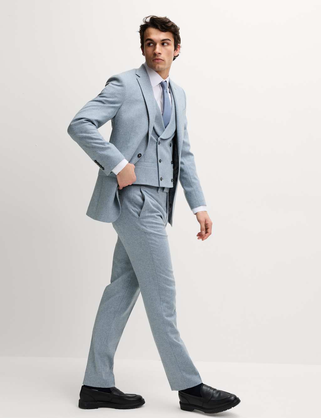 Tailored Fit Wool Rich Suit