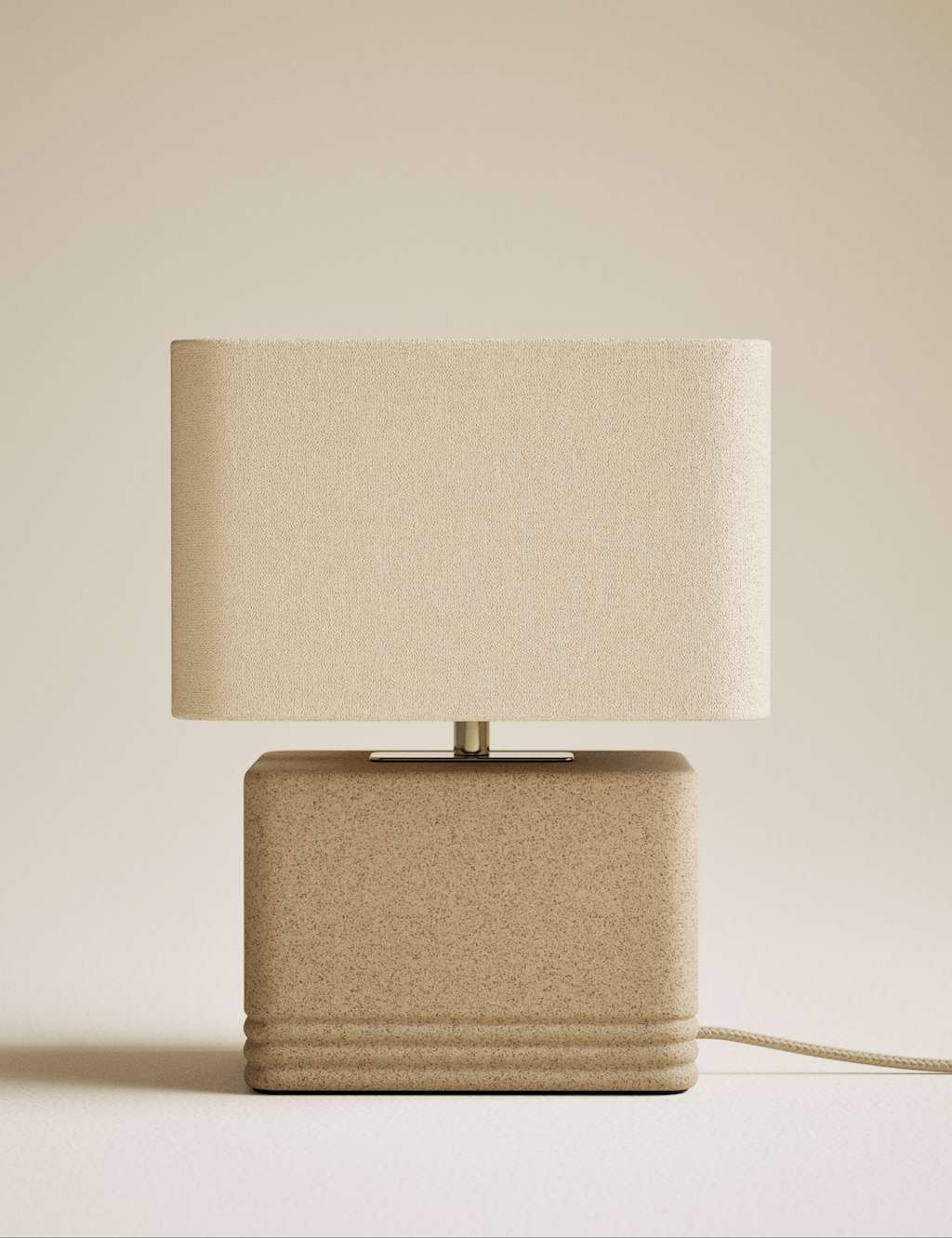 M&S Stone Effect Table Lamp - Brown