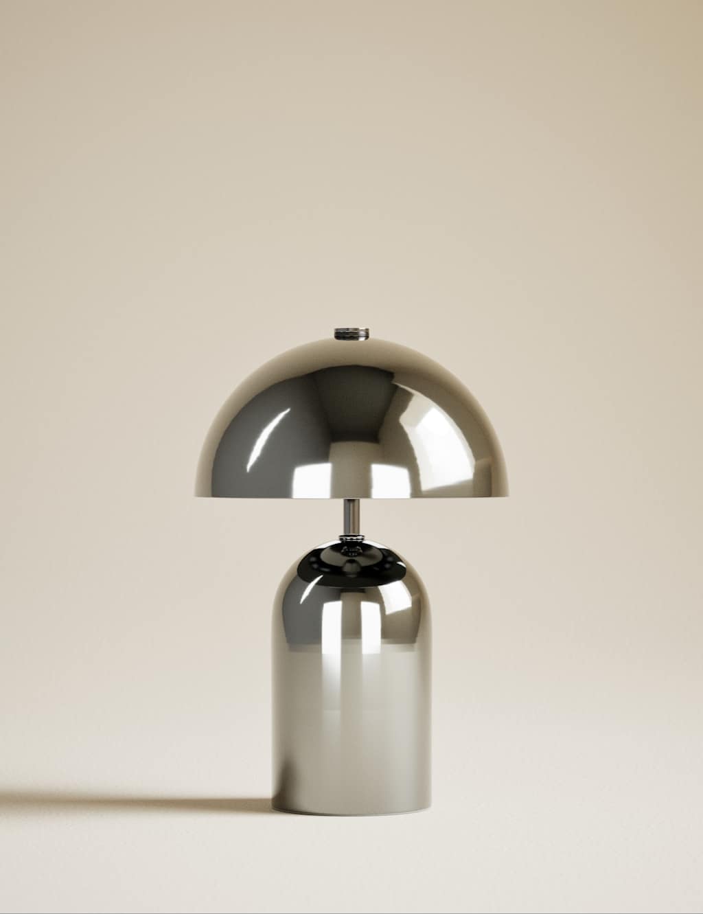 M&S Colby Rechargeable Metal Table Lamp - Chrome