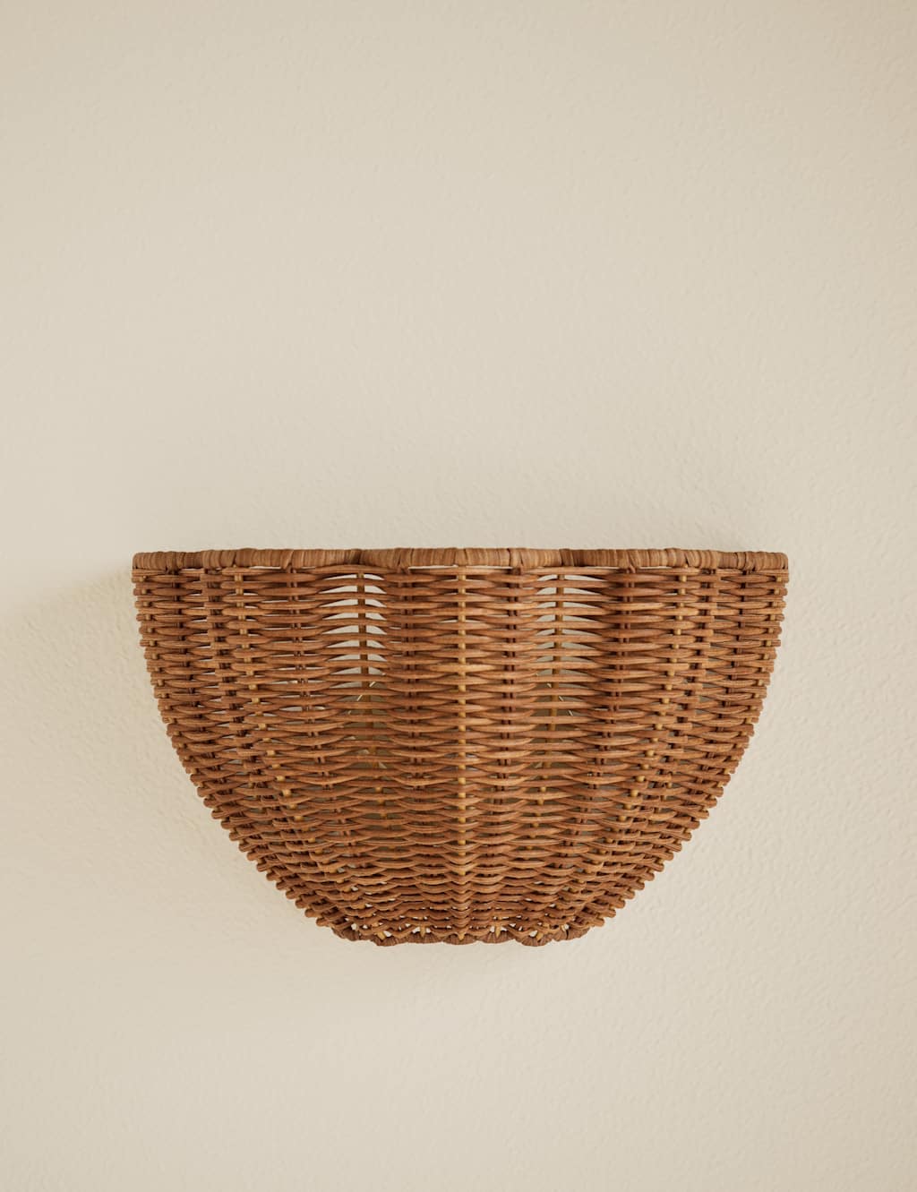 M&S Wicker Wall Light - Natural