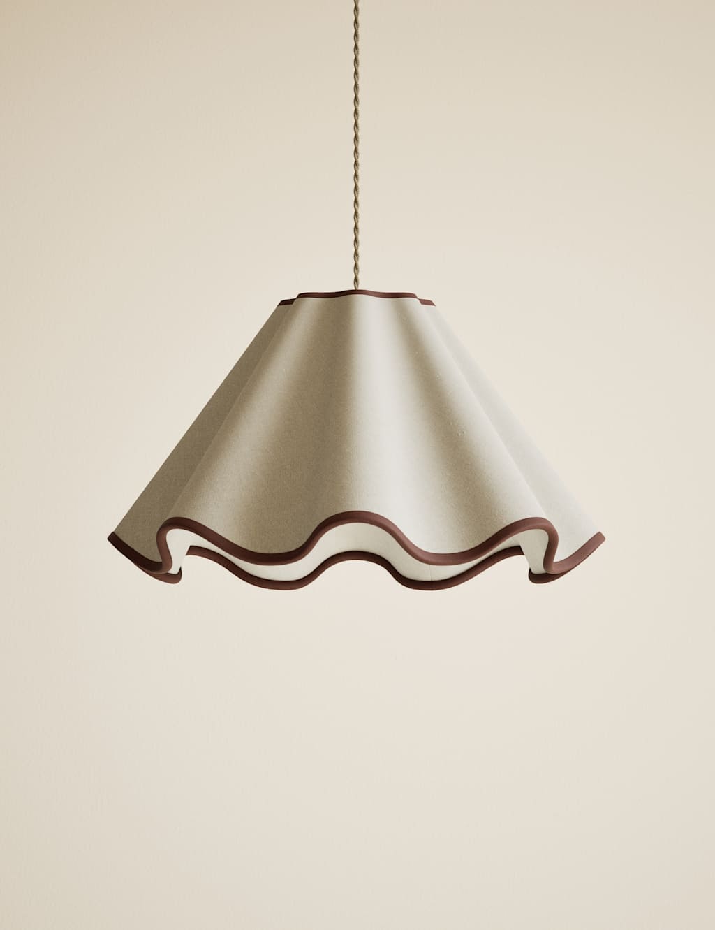 Image of M&S Wave Scallop Large Lamp Shade&hellip;