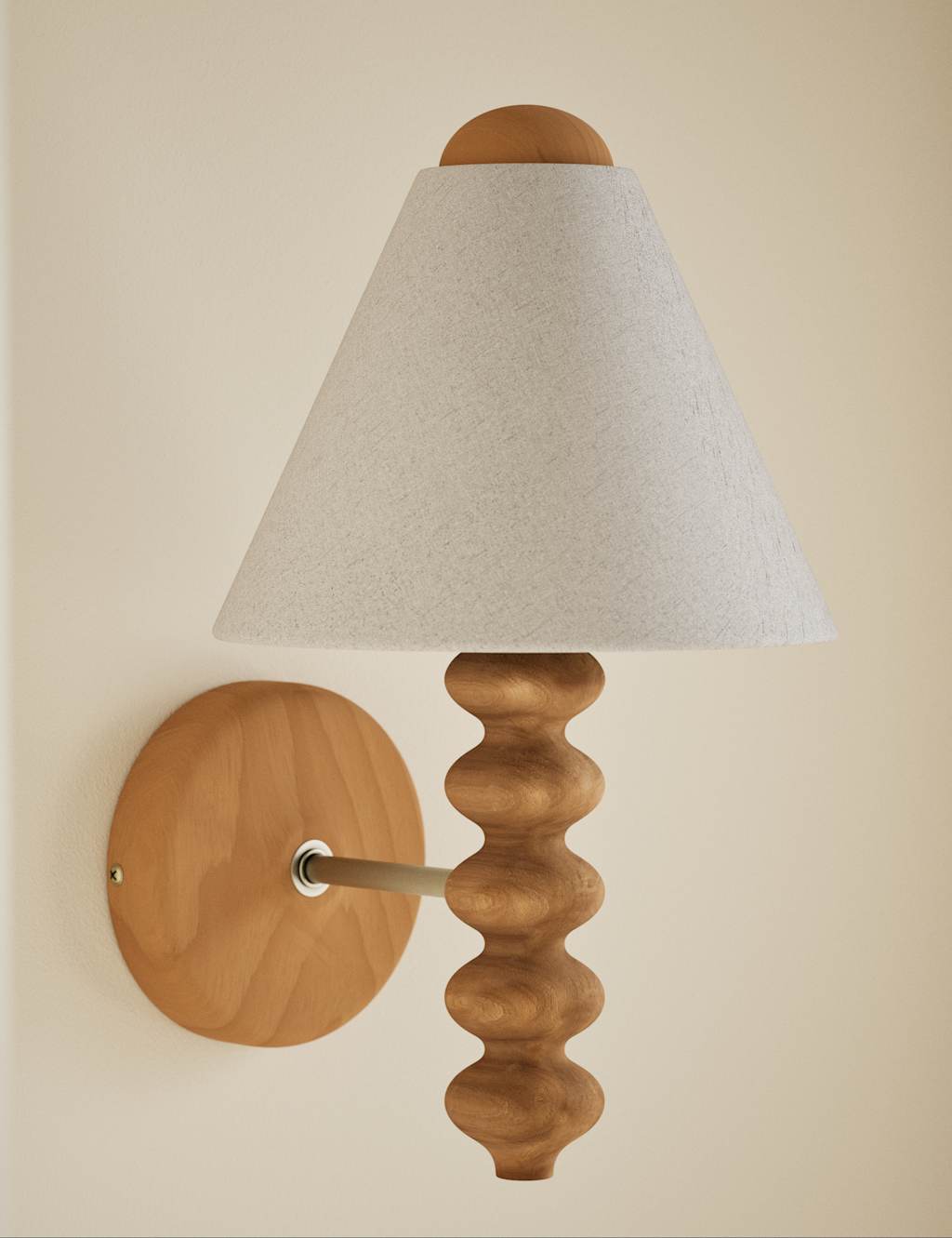 M&S Evelyn Wood Bobbin Wall Light