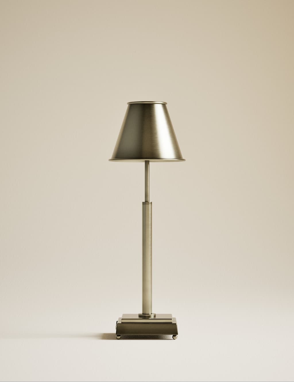 M&S Rechargeable Metal Table Lamp - Antique Brass