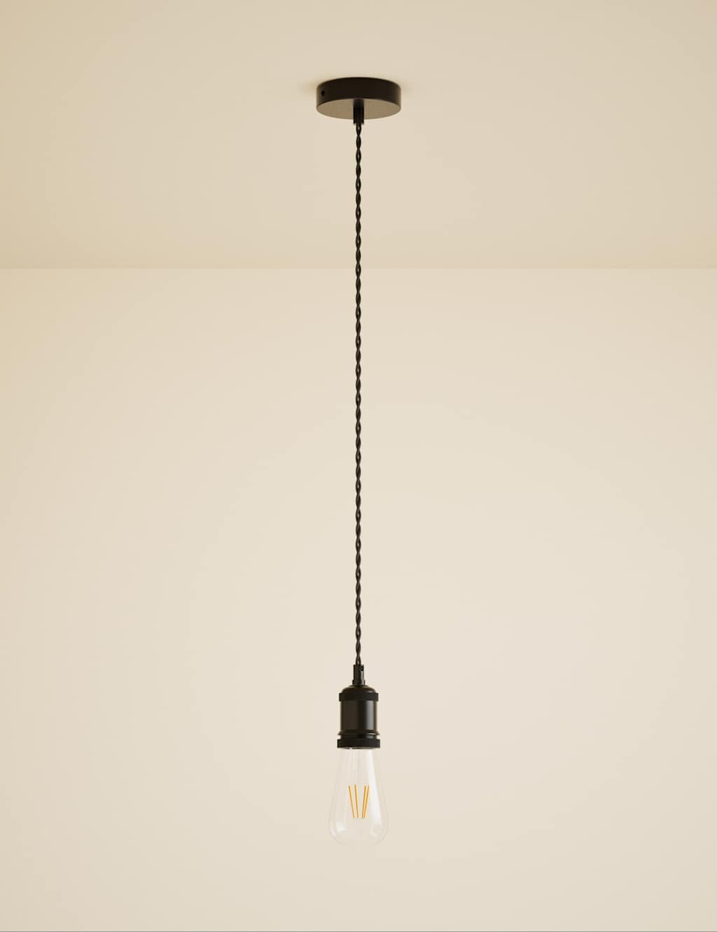 M&S Twisted Chain Lighting Cable Kit - Black/Black