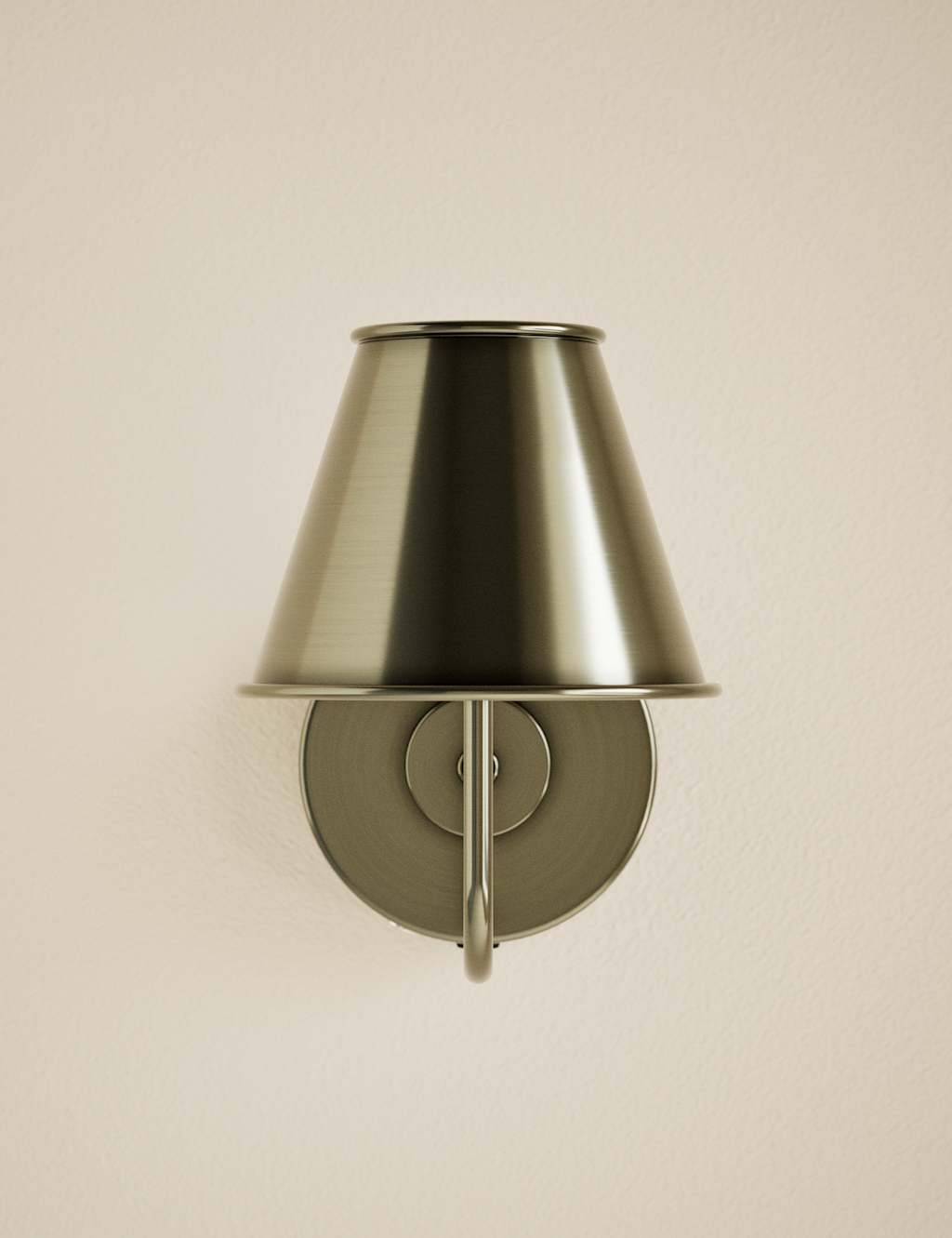 Image of M&S Brass Rechargeable Wall Light Antique&hellip;