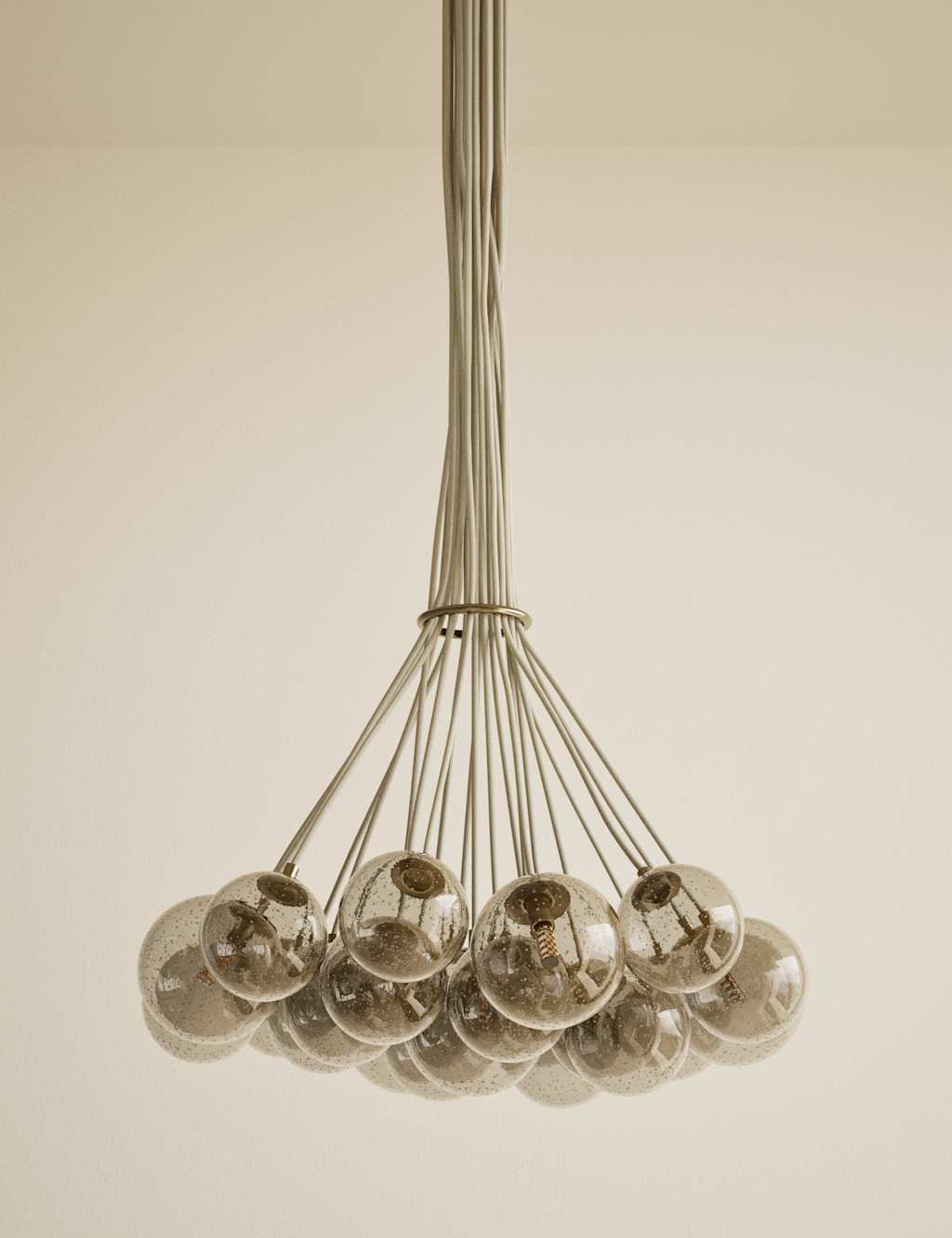 M&S Champagne Cluster Ceiling Light - Antique Brass