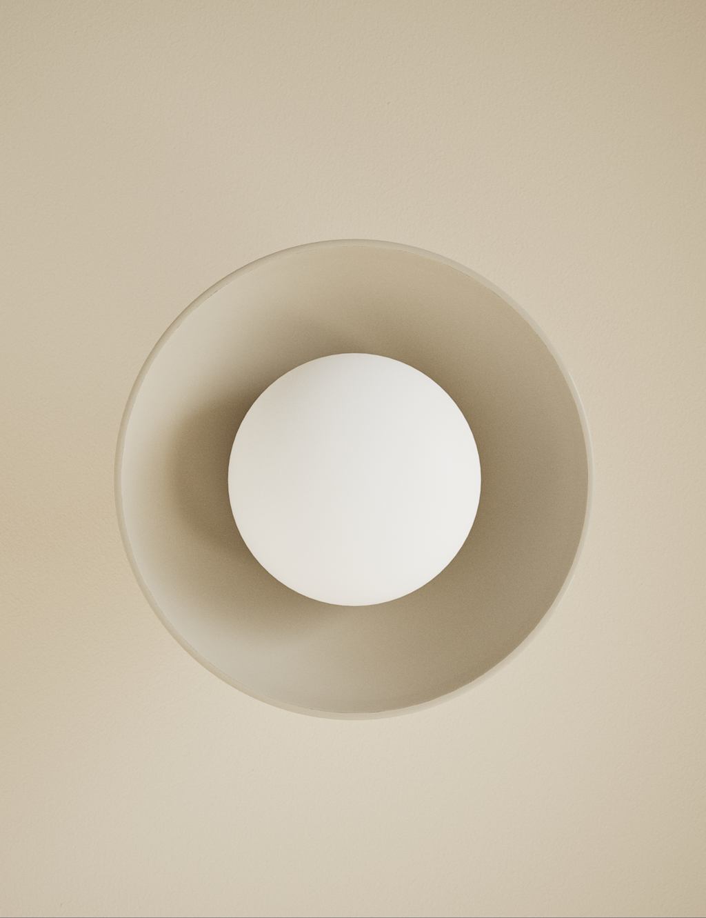 M&S Wooden Ribbed Wall Light Brown