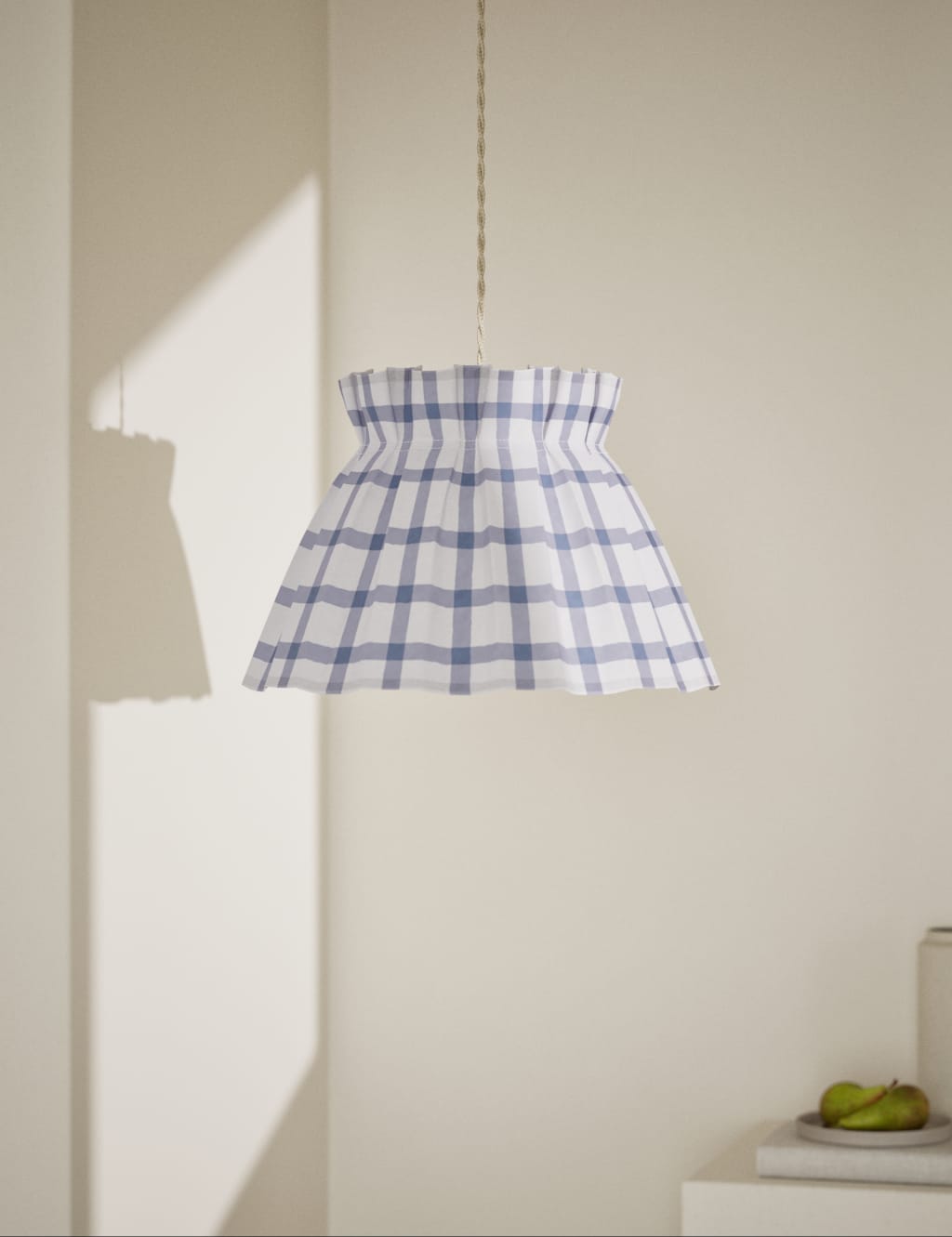 Floral Pleated Shade