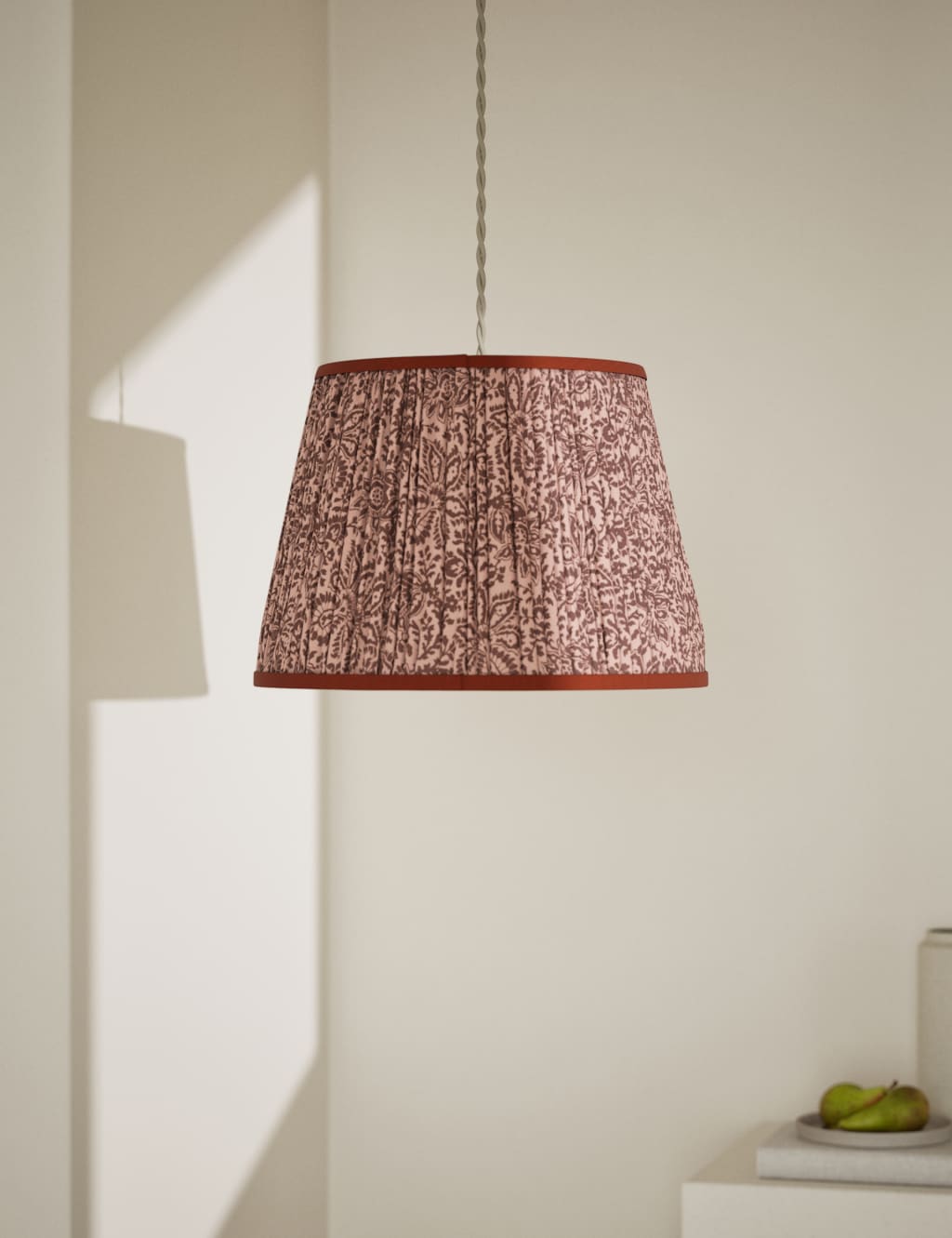 Paisley Pleated Lamp Shade