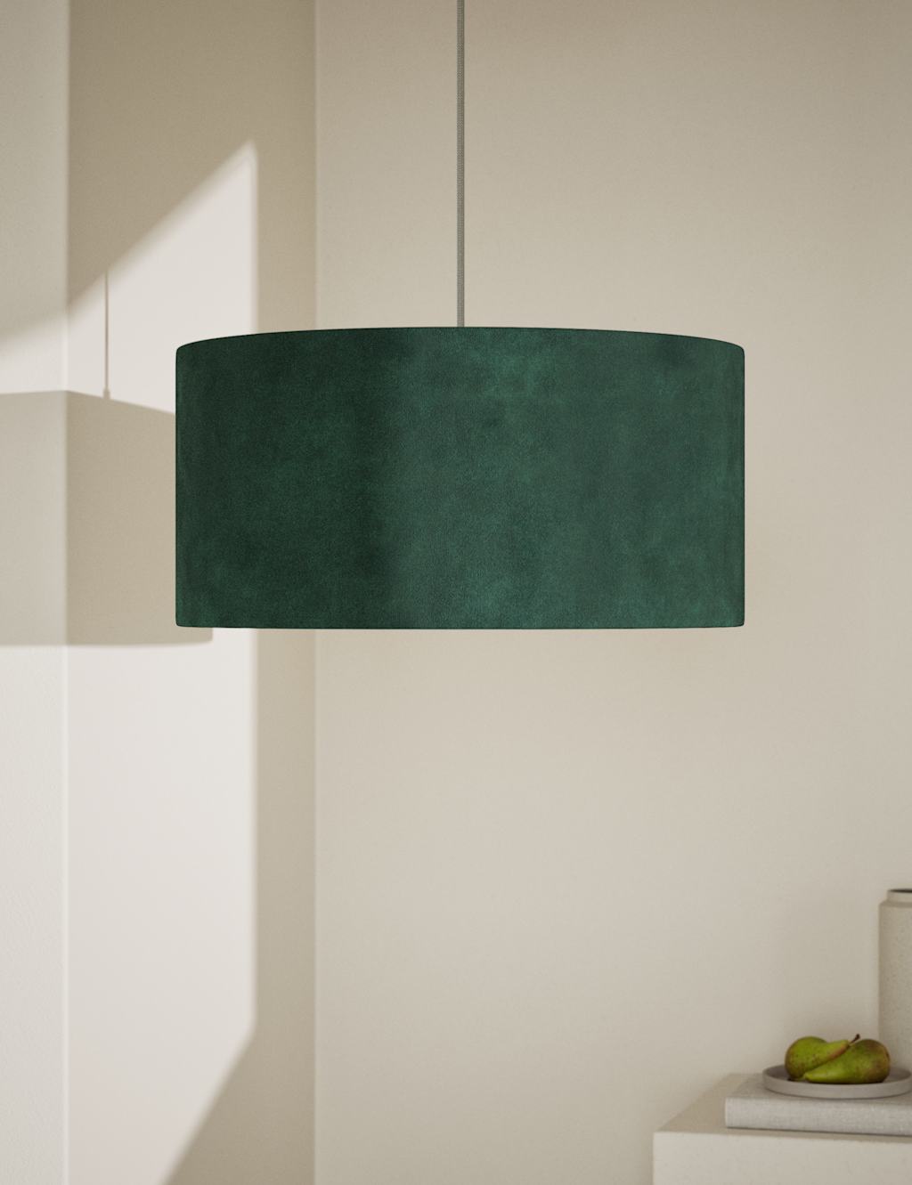 Velvet Oversized Ceiling Lamp Shade