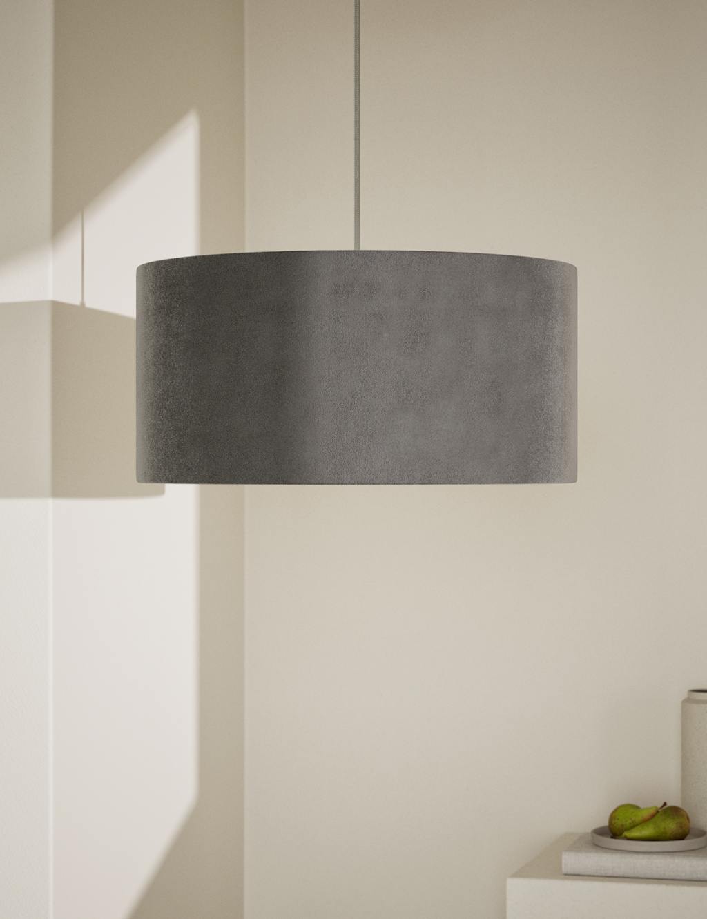 Velvet Oversized Ceiling Lamp Shade