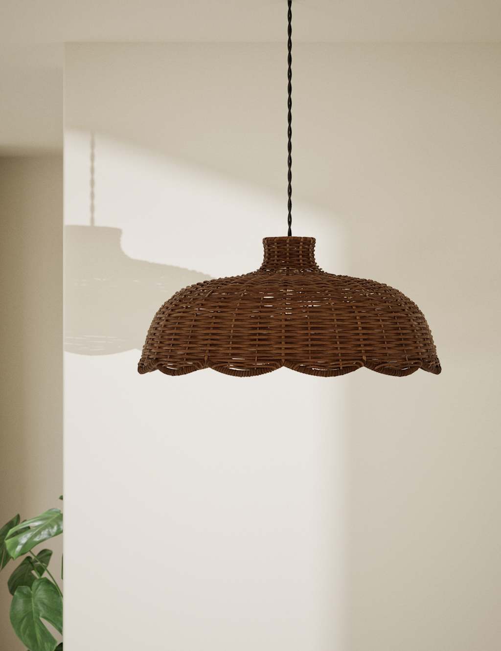 Scallop Rattan Shade