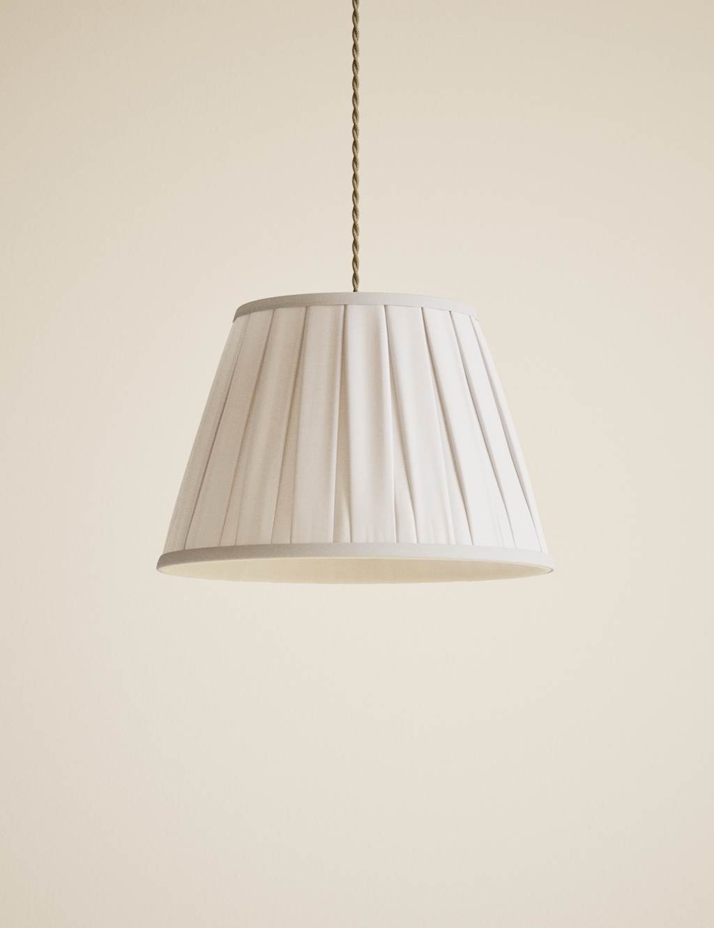 Image of M&S Fabric Wide Pleated Shade Natural