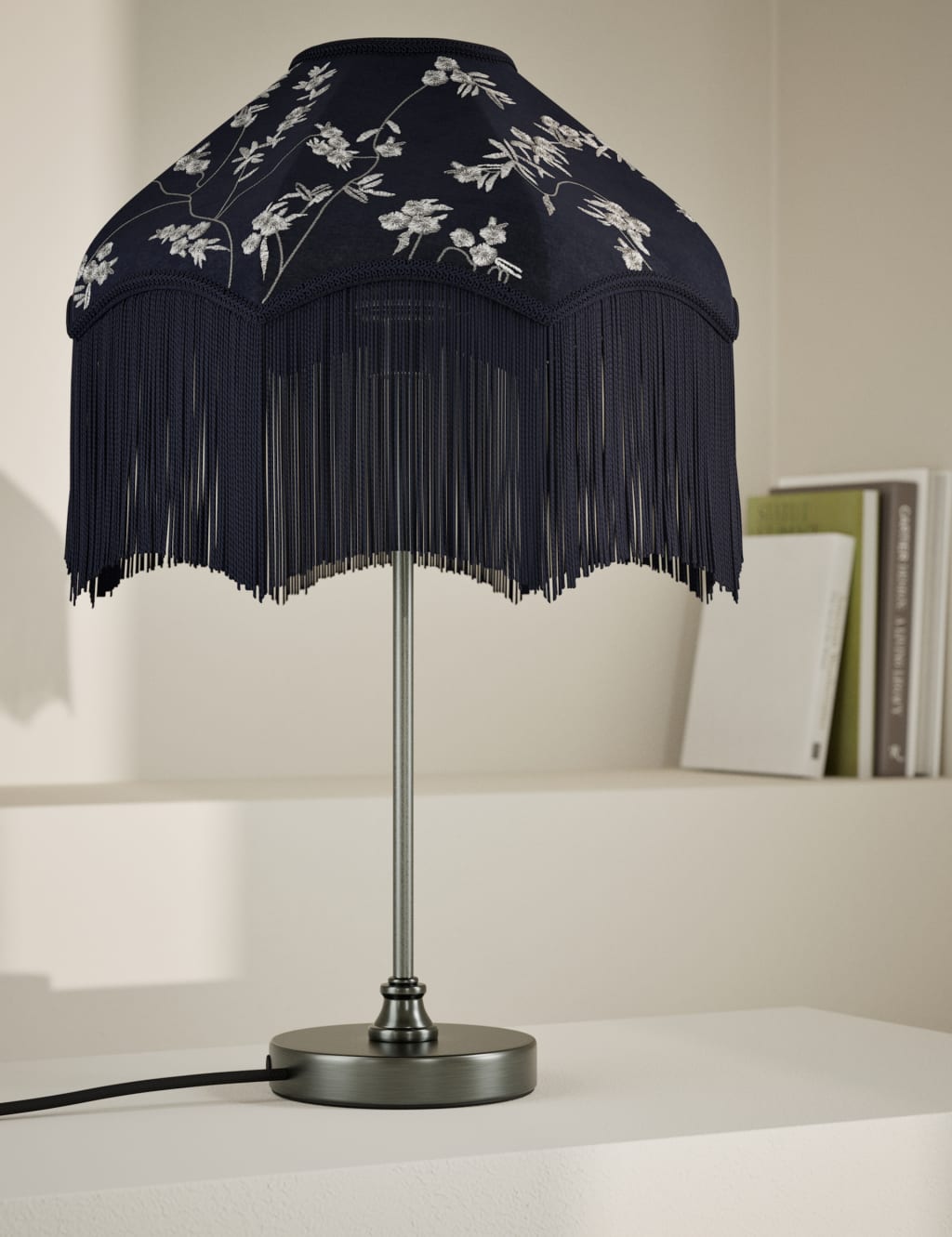 Velvet Cherry Blossom Table Lamp