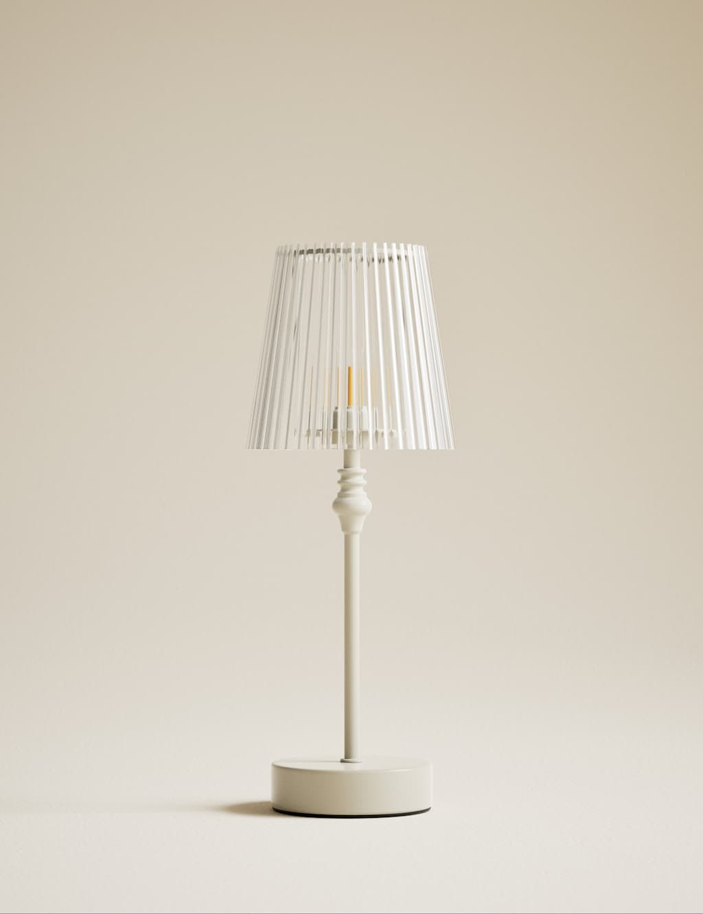 M&S Metal Rechargeable Table Lamp - Cream