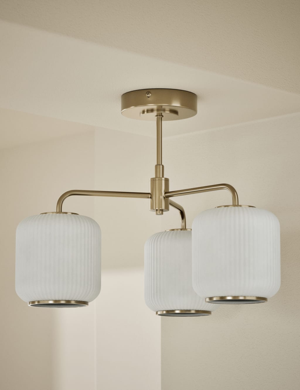 Amelia Flush 3 Way Ceiling Light