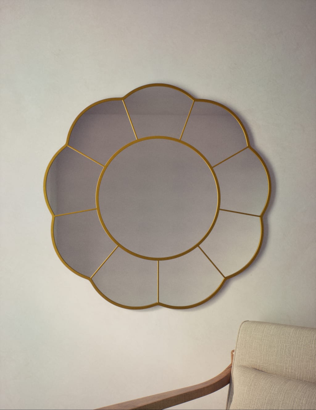 Petal Hanging Wall Mirror