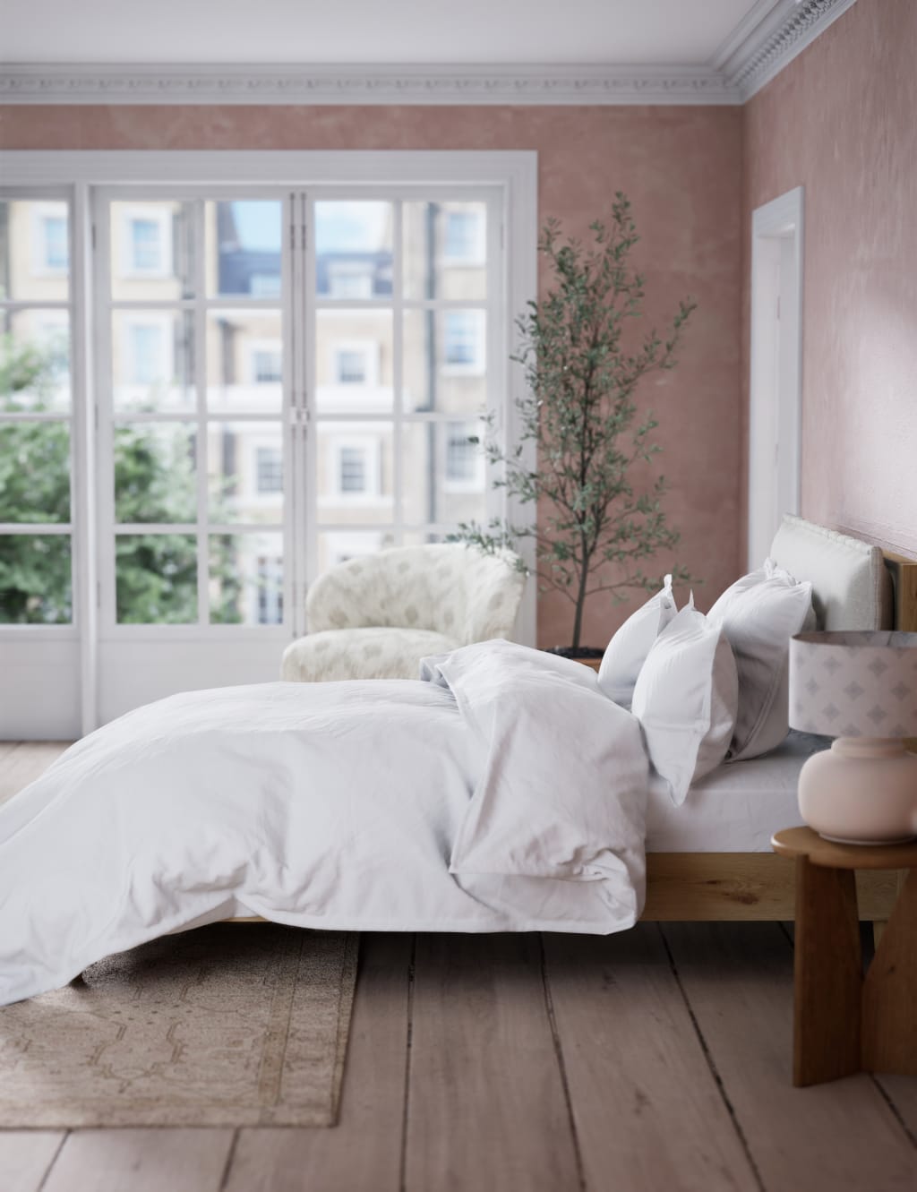Washed Cotton Extra Deep Fitted Sheet