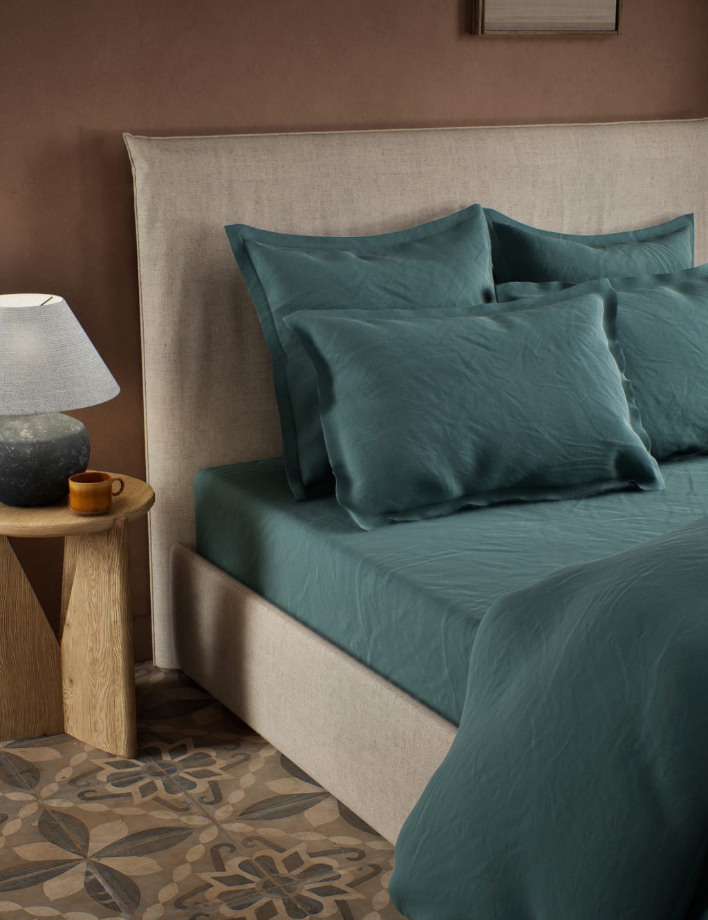 Washed Cotton Extra Deep Fitted Sheet