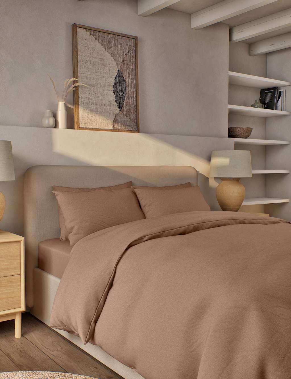 Pure Brushed Cotton Bedding Set