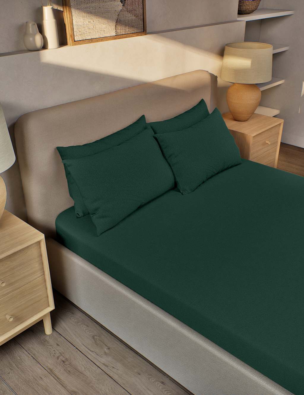 Pure Brushed Cotton Fitted Sheet