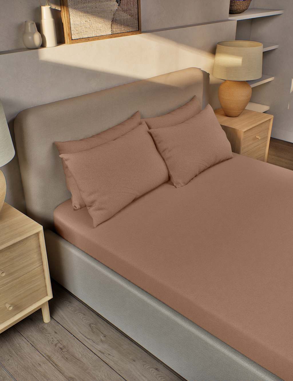 Pure Brushed Cotton Fitted Sheet