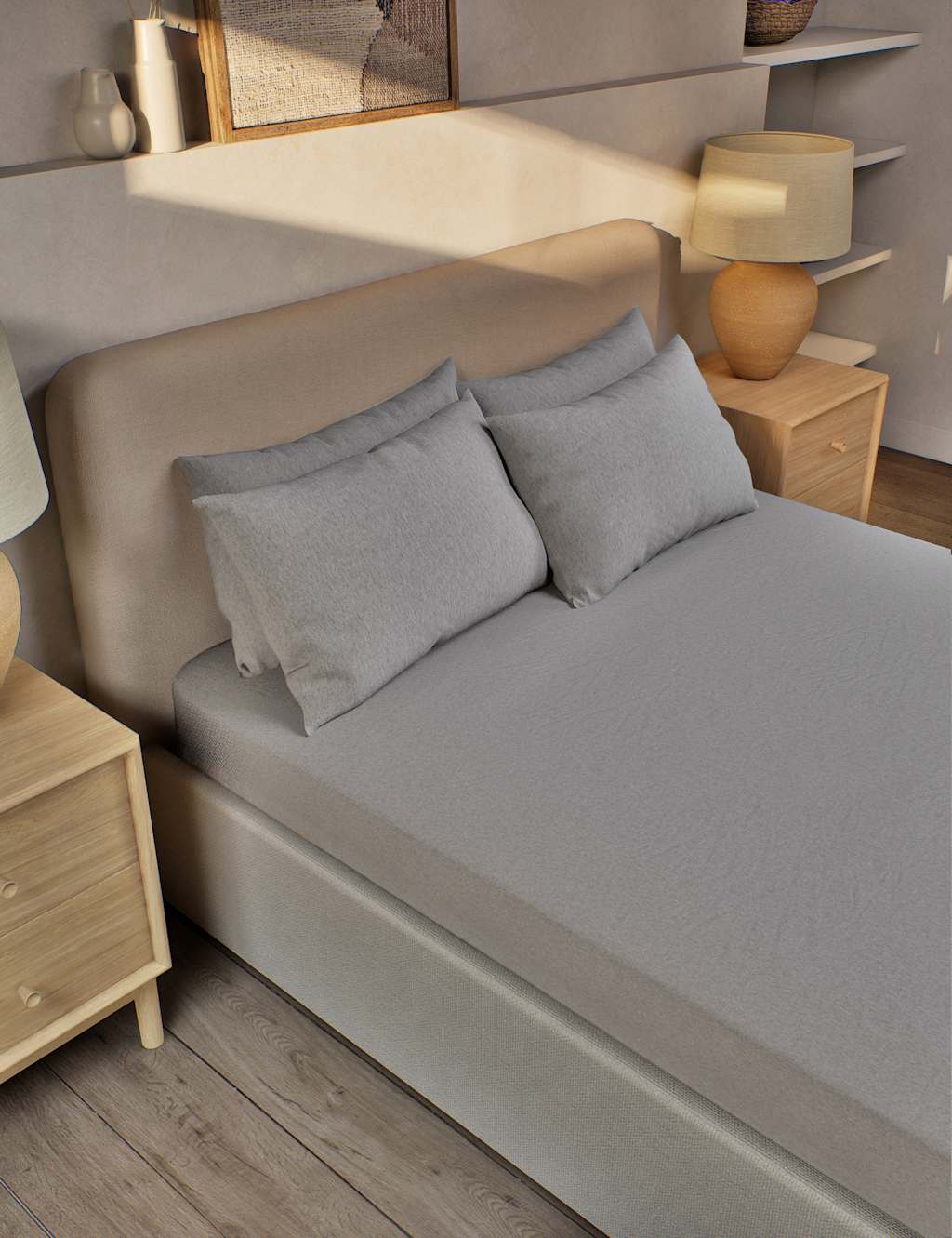 Pure Brushed Cotton Fitted Sheet