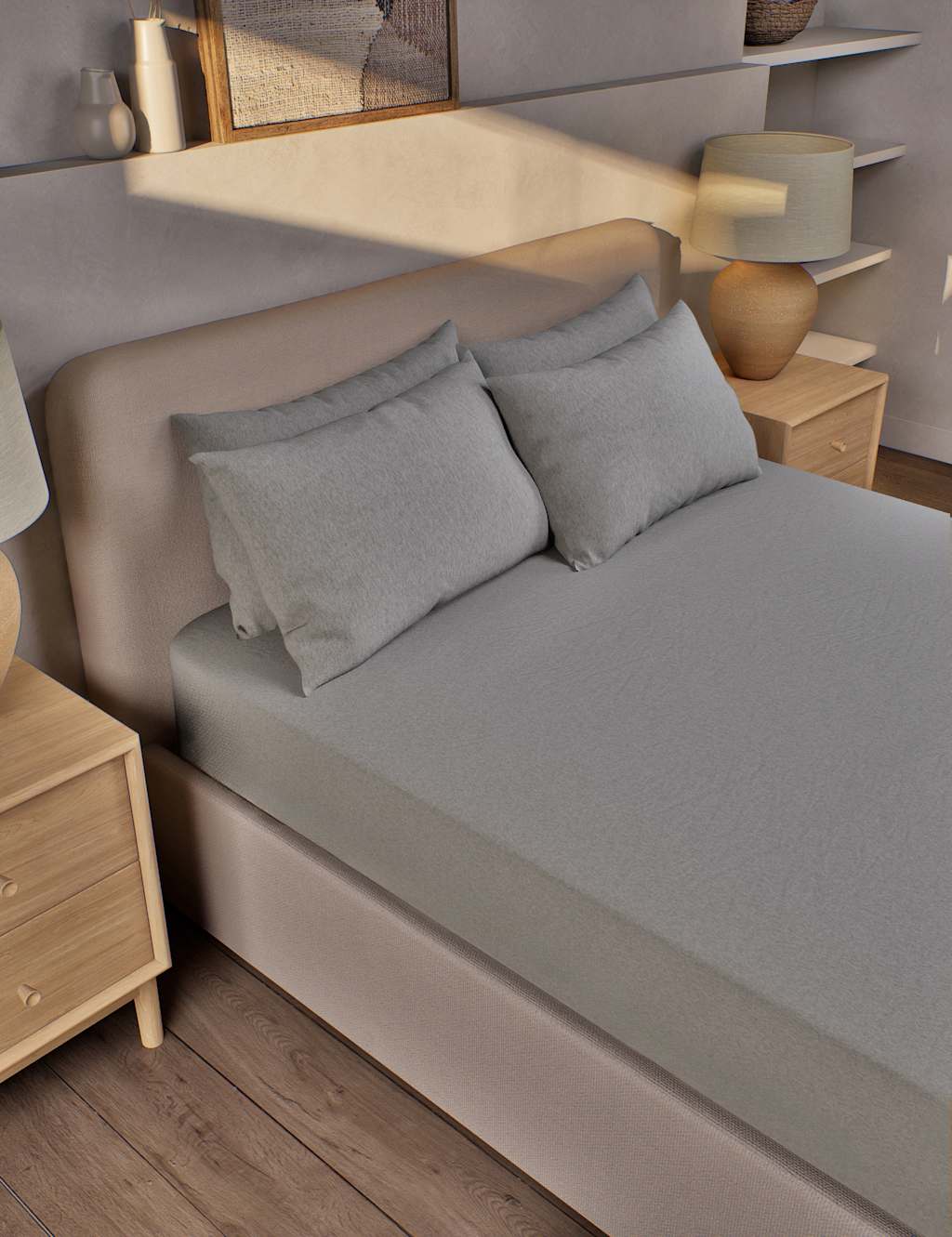Pure Brushed Cotton Extra Deep Fitted Sheet