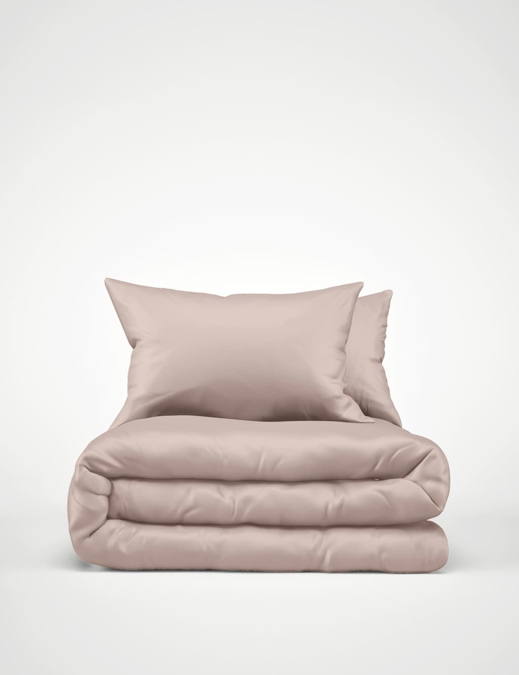 M&S Egyptian Cotton 400 Thread Count Silky Bedding Set Blush Pink