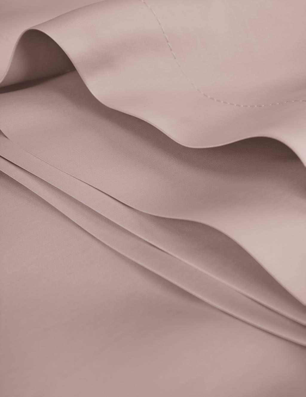 M&S Egyptian Cotton 400 Thread Count Silky Flat Sheet Blush Pink