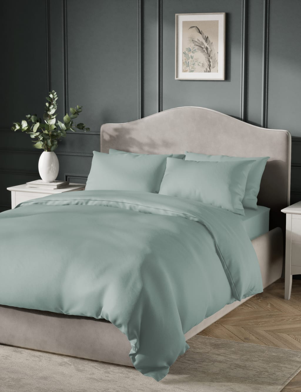 Pure Cotton Sateen 400 Thread Count Bedding Set