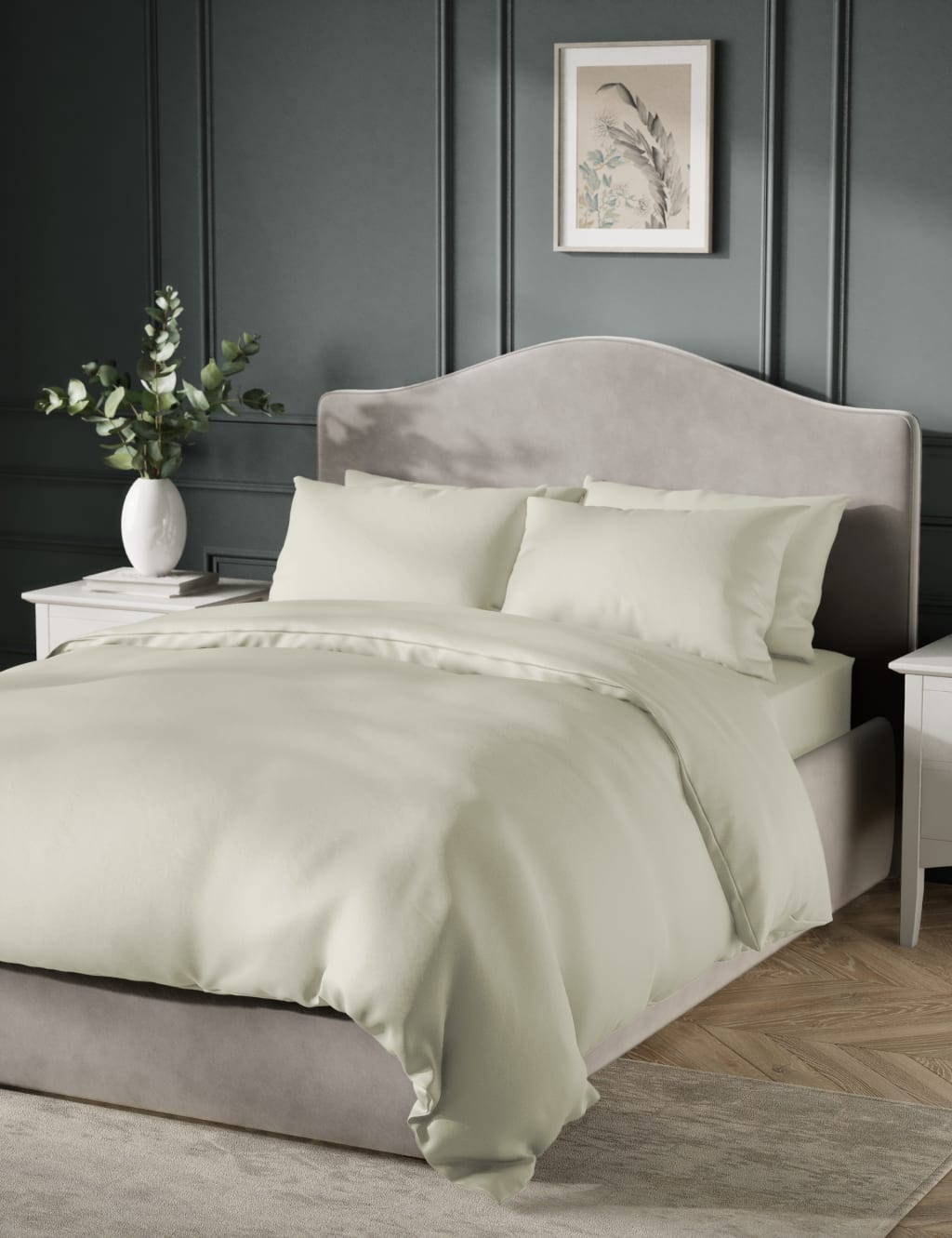 Pure Cotton Sateen 400 Thread Count Bedding Set