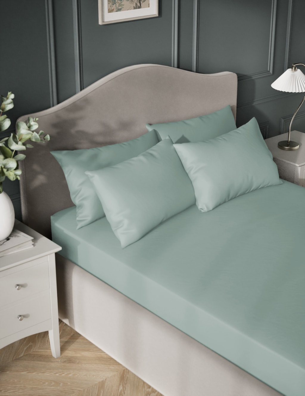 Egyptian Cotton Sateen 400 Thread Count Deep Fitted Sheet
