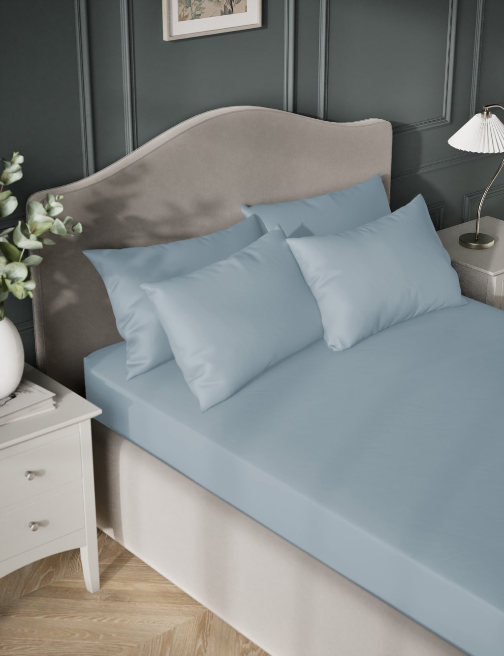 Egyptian Cotton Sateen 400 Thread Count Deep Fitted Sheet