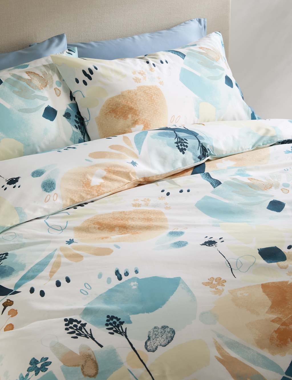Pure Cotton Watercolour Floral Bedding Set