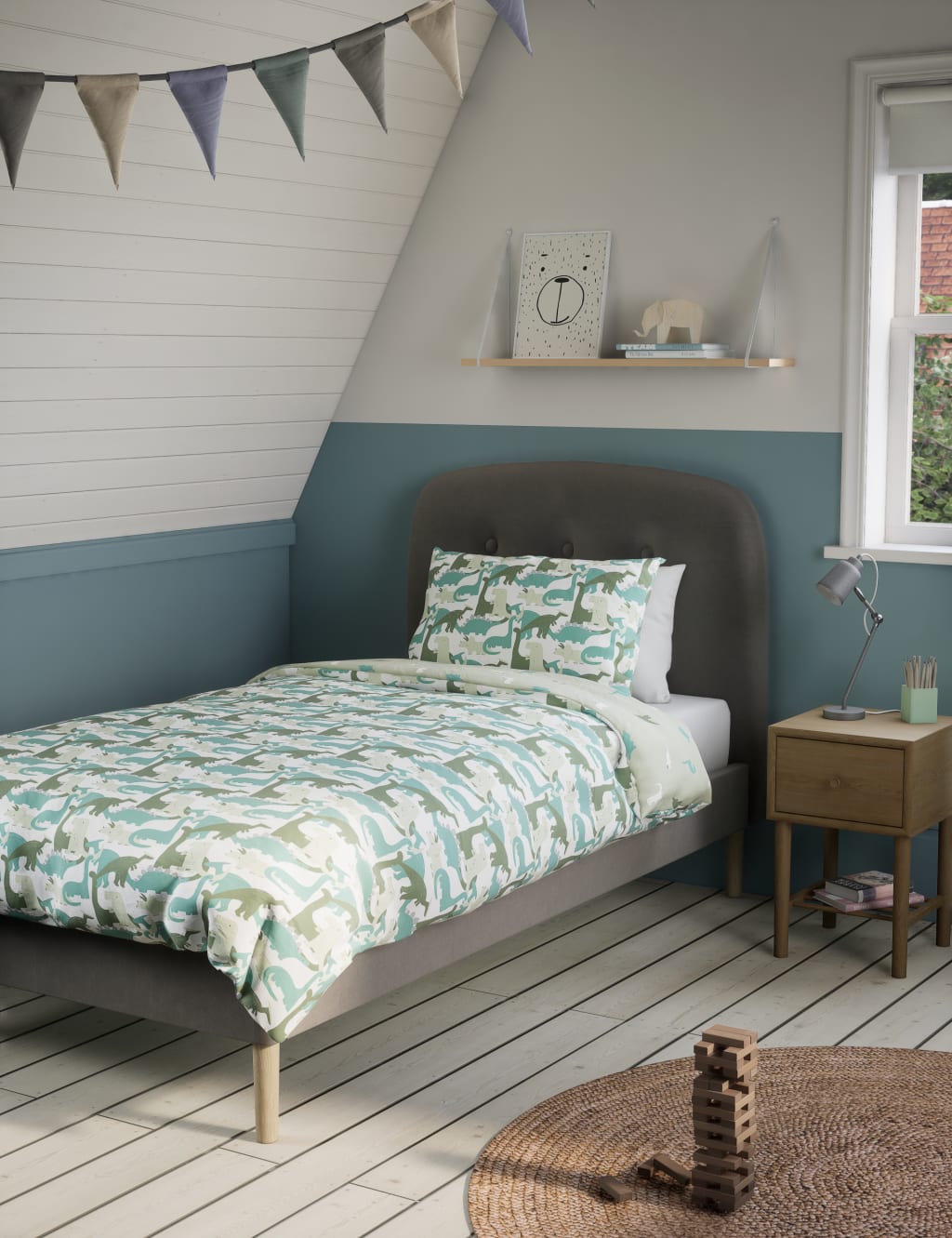 Dinosaur Cotton Blend Bedding Set