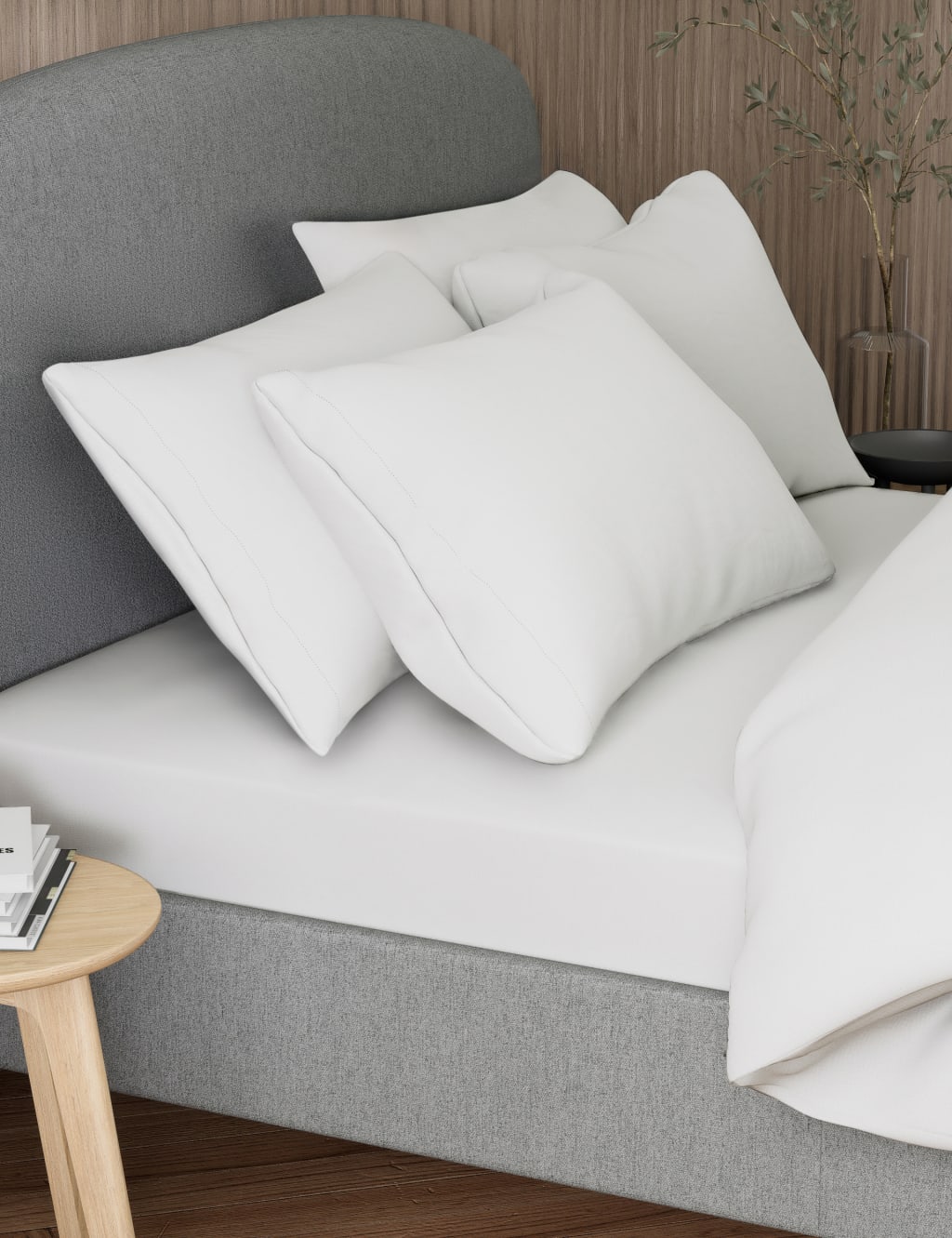 2pk Pure Cotton 300 Thread Count Pillowcases