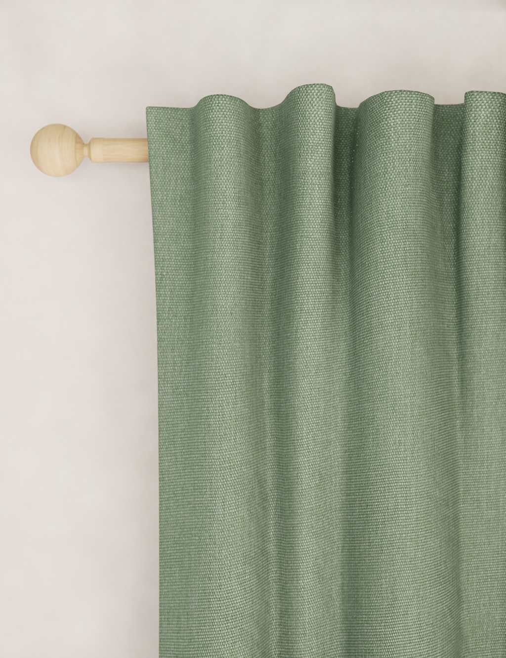 M&S Brushed Multiway Blackout Curtains Sage
