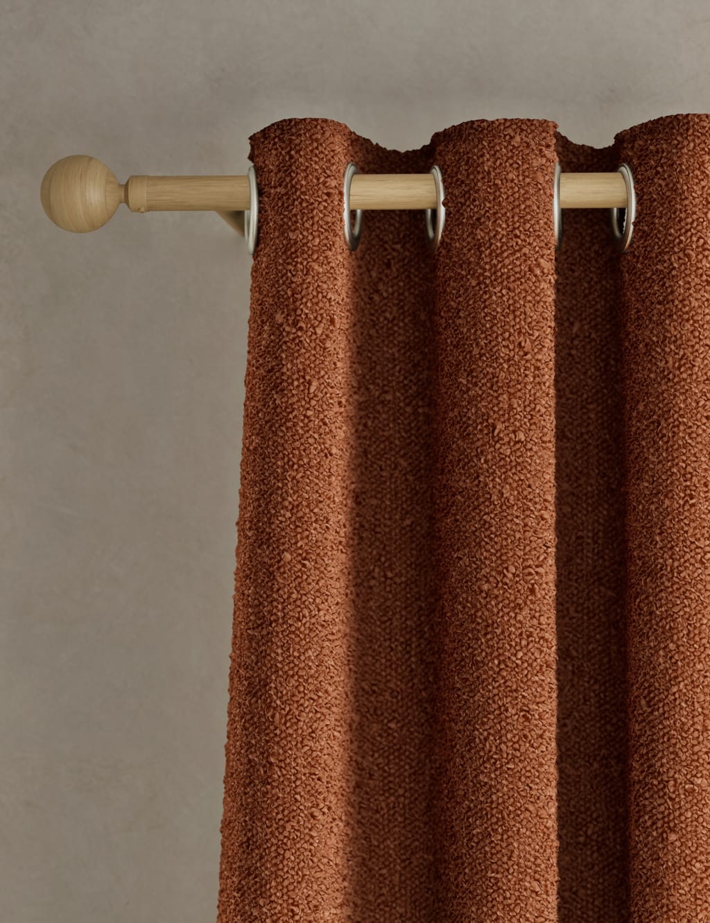 Bouclé Eyelet Curtains