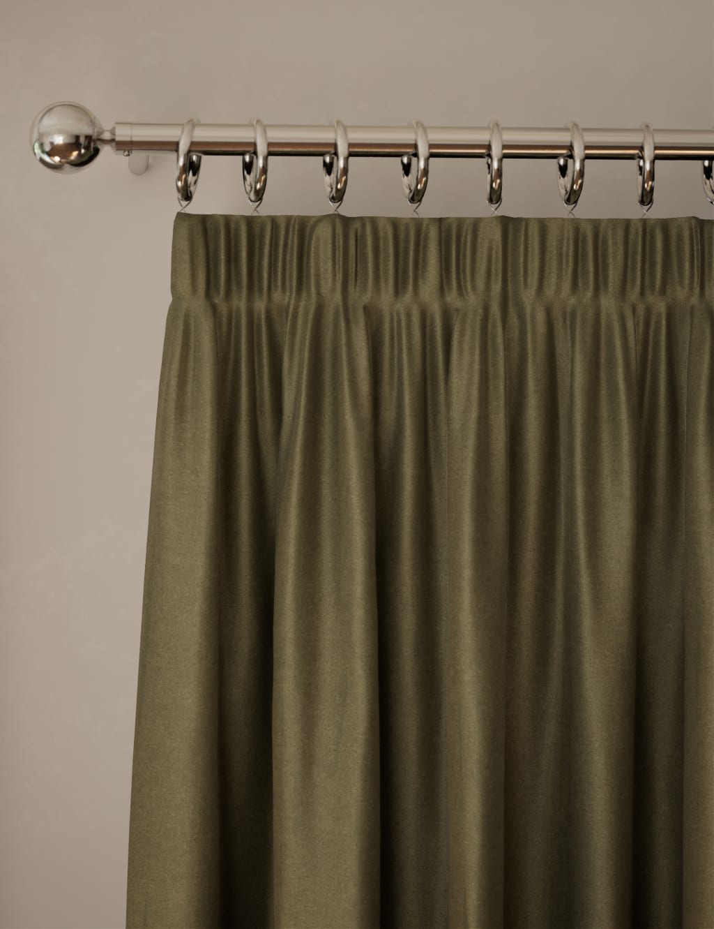Velvet Pencil Pleat Thermal Curtains