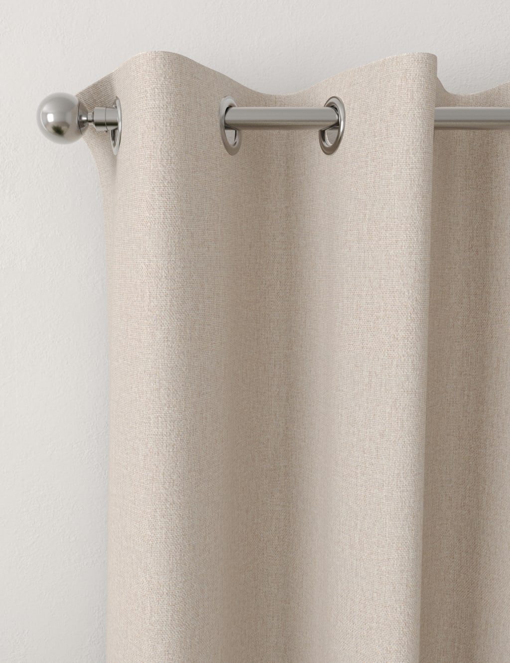 Brushed Eyelet Blackout Thermal Curtains