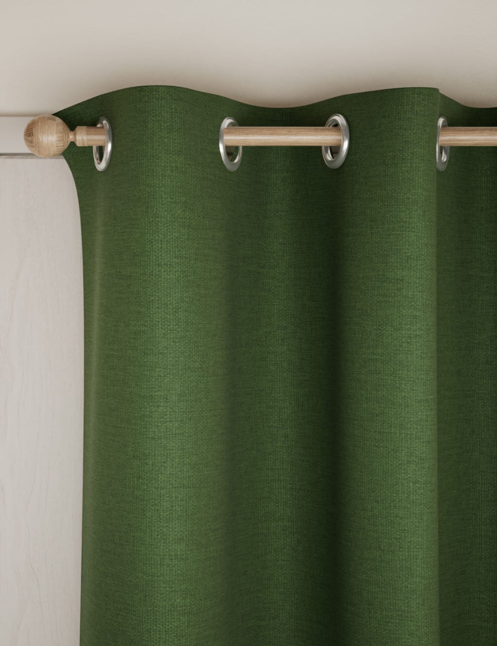 Luxury Satin Silk Look Blackout Curtains - Thermal Insulated, Ready Made Eyelet