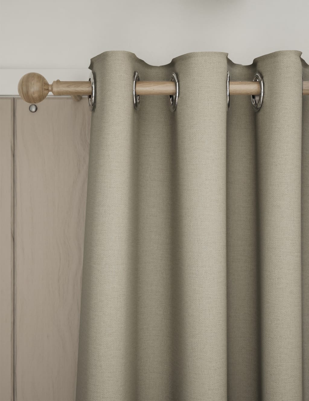 Brushed Eyelet Blackout Thermal Curtains