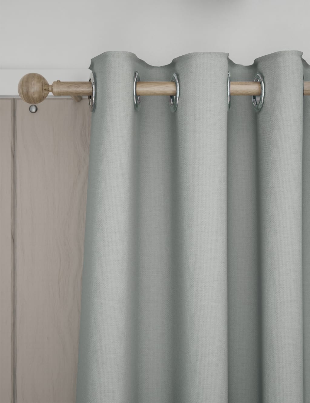 Brushed Eyelet Blackout Thermal Curtains