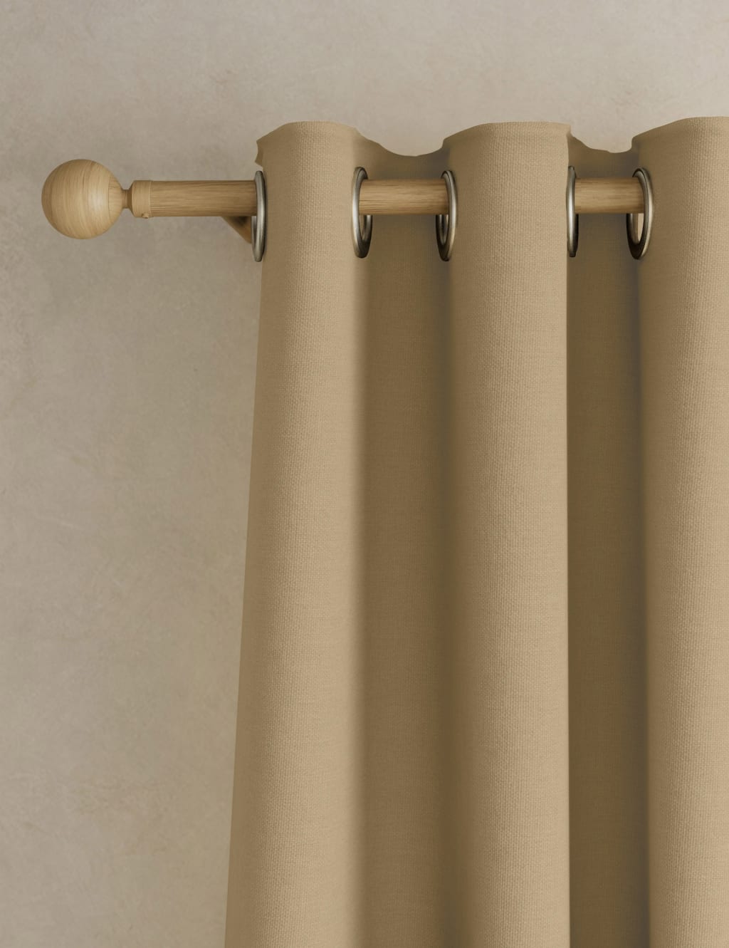 Brushed Eyelet Blackout Thermal Curtains