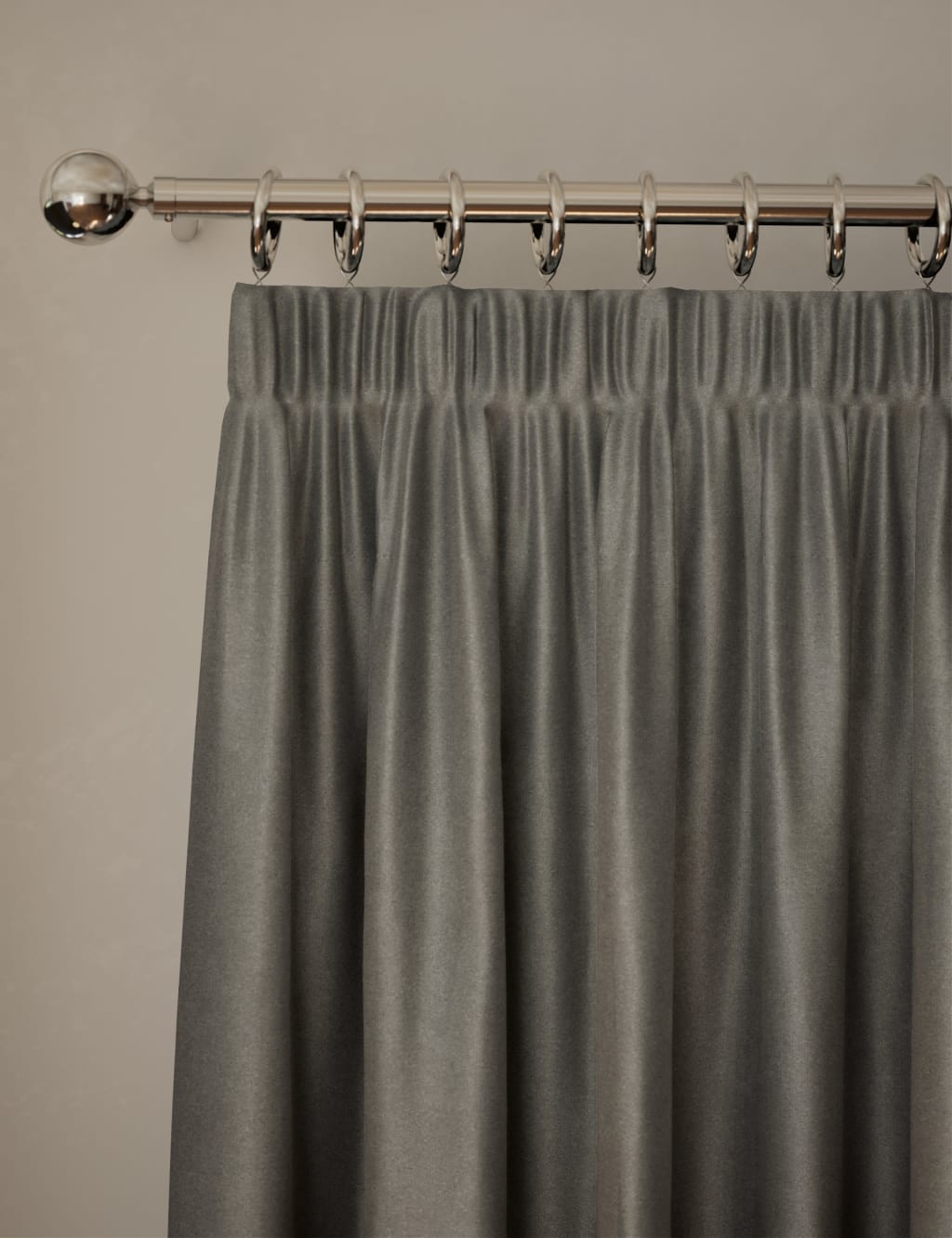 Velvet Pencil Pleat Ultra Thermal Curtains
