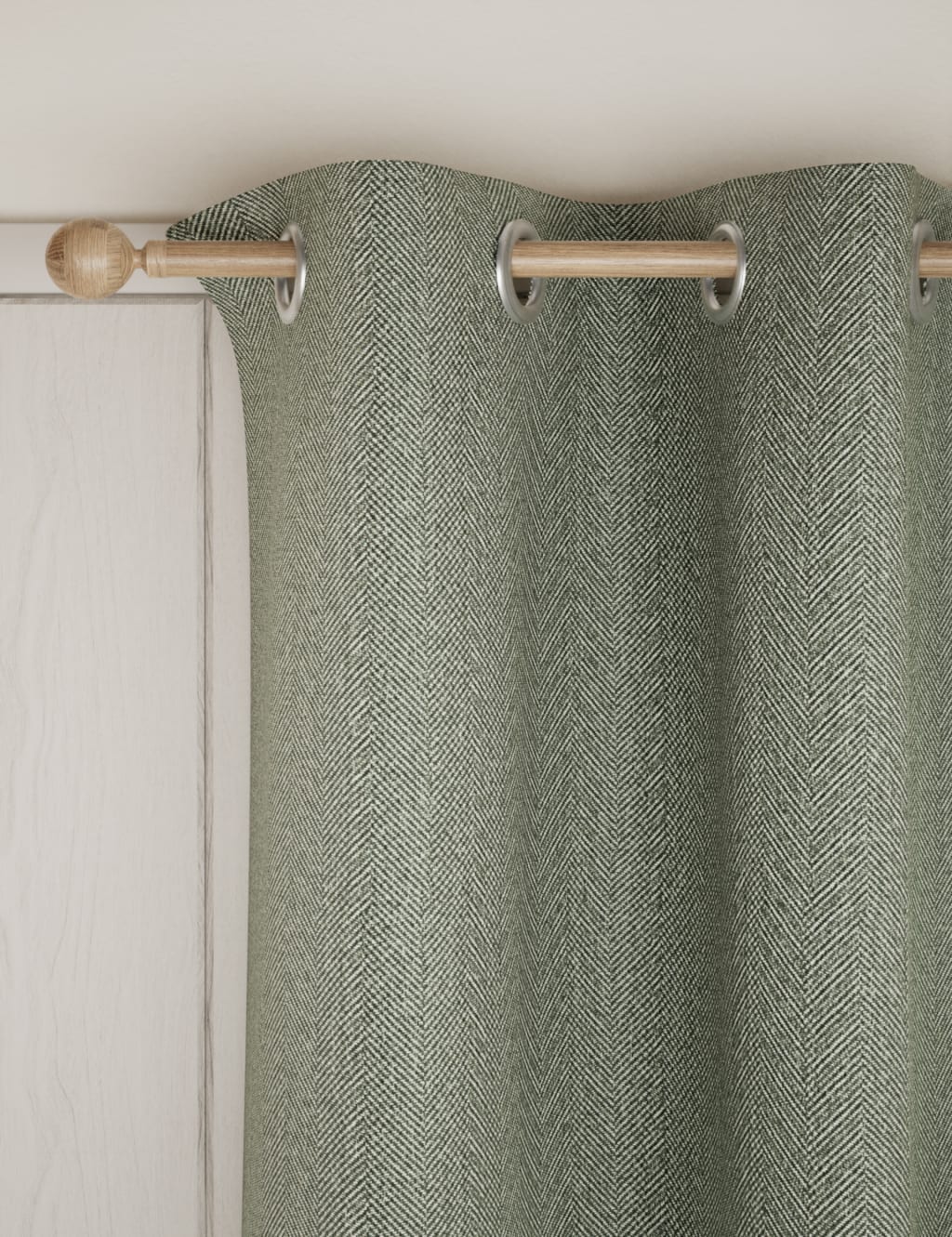 Herringbone Eyelet Curtains