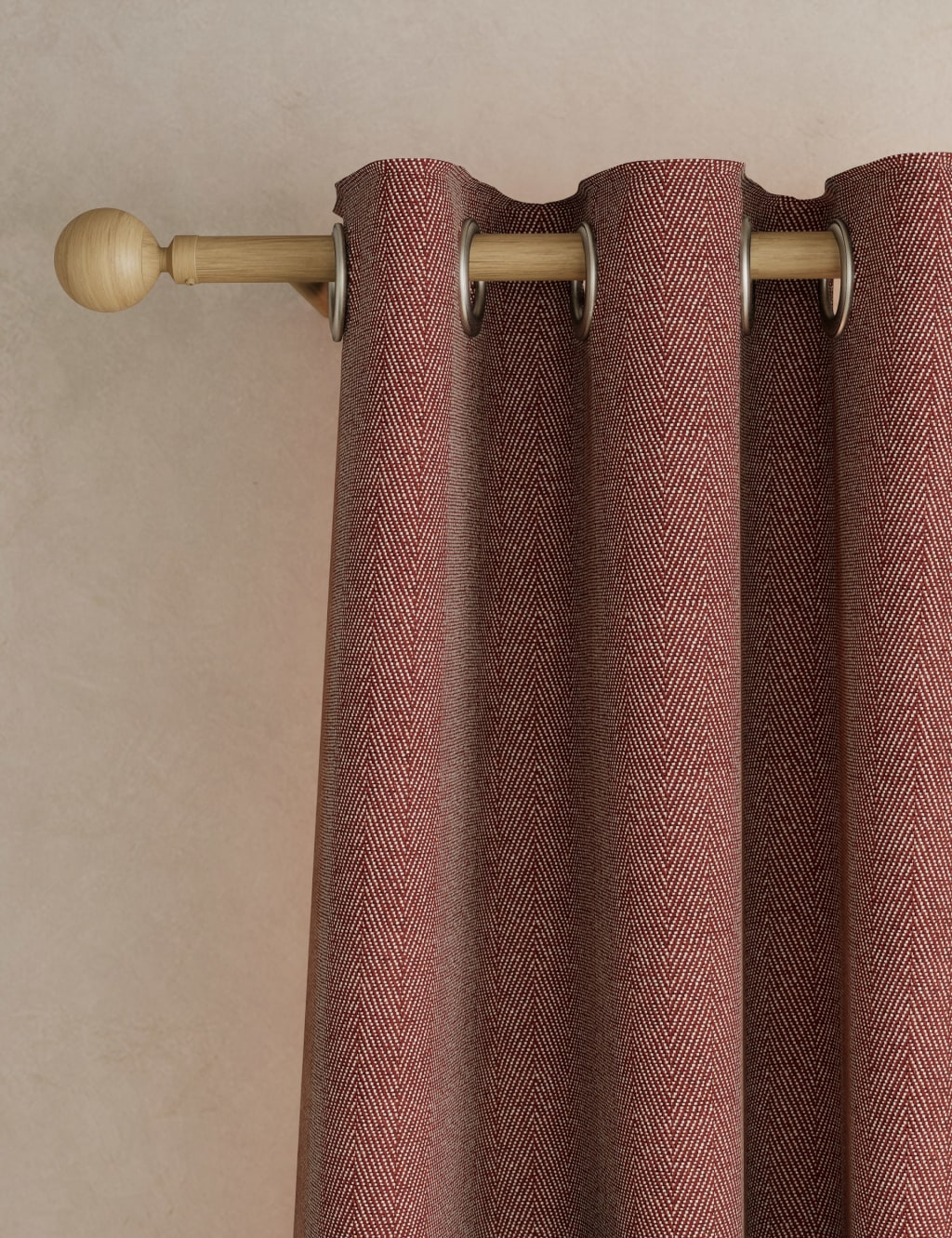 Herringbone Eyelet Curtains