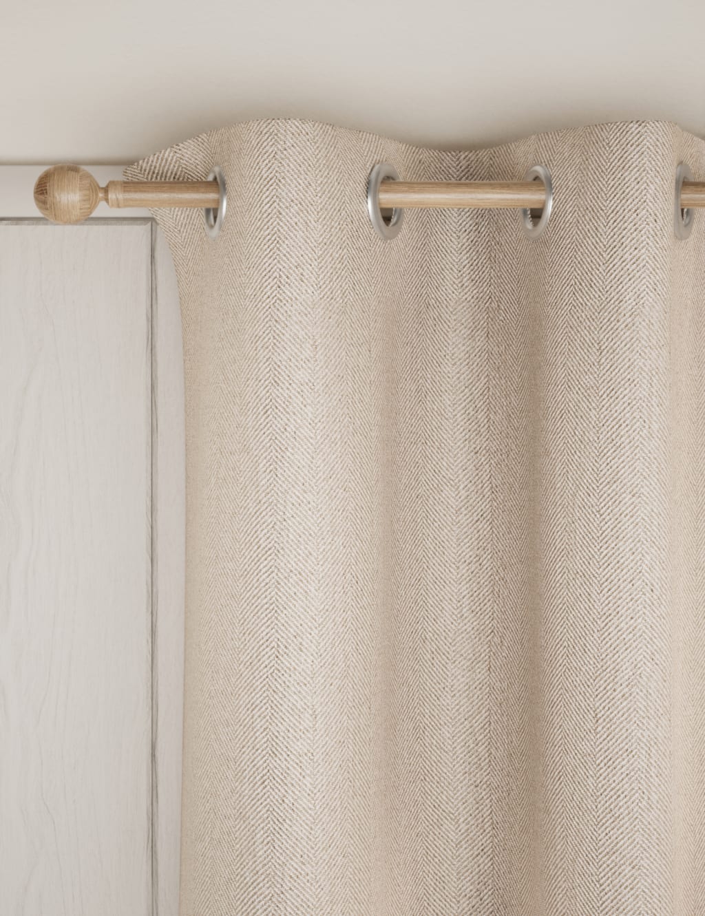 Herringbone Eyelet Curtains