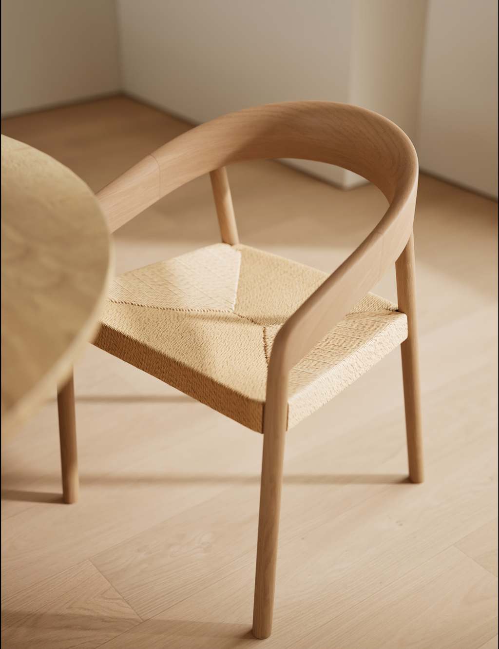 M&S Single Cord Dining Chair - Natural Mix